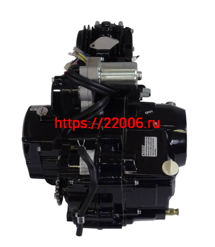 Двигатель 4т. 125 (120) см3 (1P52) Storm (черный) - горизонтальный, тюнинг, круговая КПП фото 3