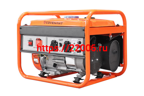 Генератор бенз. "COVENANT" GG2500 (2,0/2,2кВт, LT168F, 6,5л.с., бак 15л, 36кг, руч.старт, МЕДЬ) фото 2 Генератор бенз. "COVENANT" GG2500 (2,0/2,2кВт, LT168F, 6,5л.с., бак 15л, 36кг, руч.старт, МЕДЬ) фото 2