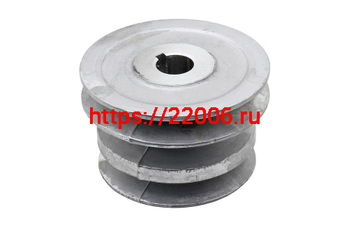 Шкив d20 мм ведущий 3-х ручейковый (Нева) Шкив d20 мм ведущий 3-х ручейковый (Нева)