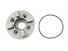 Ступица колеса мопед Дельта, Альфа, Орион (+подшипник) с распорной втулкой звезды