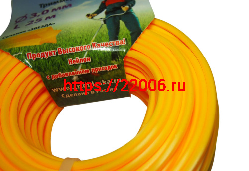 Леска триммерная (3*25м) TRIMIT(Россия), звезда (11025305) фото 2