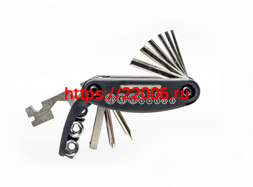 Набор шестигранников 2-2.5-3-4-5-6+2 отвертки+3головки+универс.ключ 10,15,в чехле+2 монтир-и 3273902