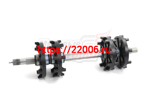 Вал ведущий Тайга с колесами (С40200030) (с/о -мелкий шлиц) (завод г.Рыбинск)