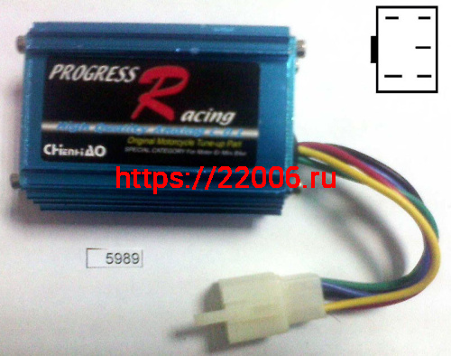 Коммутатор (CDI) DIO50 Honda Progress Racing высокие эксплуатационные характ-ки фишка 5 контактов Коммутатор (CDI) DIO50 Honda Progress Racing высокие эксплуатационные характ-ки фишка 5 контактов