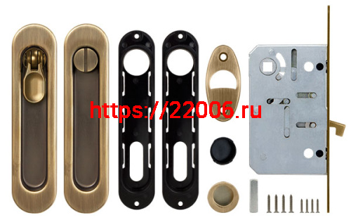 Набор Armadillo (Армадилло) для раздвижных дверей SH.LD152.KIT011-BK (SH011-BK) WAB-11 матовая бронза фото 2