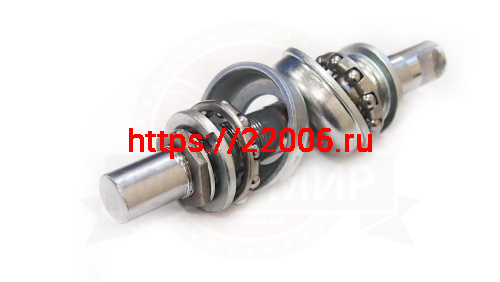 Кареточный узел в сборе (резьбовой, подшипник 3/16*11, чашки D-35мм + пыльник) JKB03 (EBA-03)