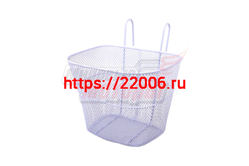 Корзина передняя с крепежом 20" (крепл. на крюках, 27х22х21см)Белая Корзина передняя с крепежом 20" (крепл. на крюках, 27х22х21см)Белая