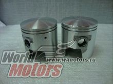 Поршень Буран (Тайвань) 2ремонт, широкие кольца (ПАРА)(в коробочке, с пальцем и стопорными кольцами)