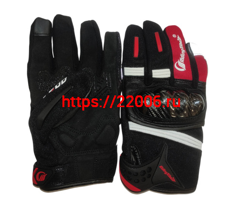 Перчатки PRO-BIKER MCS-57 (чёрно-красные), р-р L Перчатки PRO-BIKER MCS-57 (чёрно-красные), р-р L