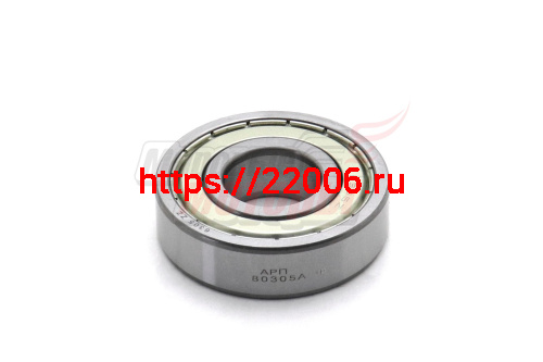 Подшипник 80305 (арт.6305-2Z) закрытый (Россия, завод)