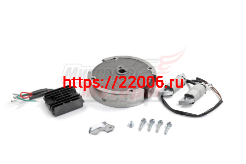 Комплект электрооборудования для 168F,168F-2,170F 3A 36 Вт (для РУЧ.стартера, без венца, маховик,выпрямитель,катушка,зажим,болты 12 мм,болты 35 мм,шай Комплект электрооборудования для 168F,168F-2,170F 3A 36 Вт (для РУЧ.стартера, без венца, маховик,выпрямитель,катушка,зажим,болты 12 мм,болты 35 мм,шай