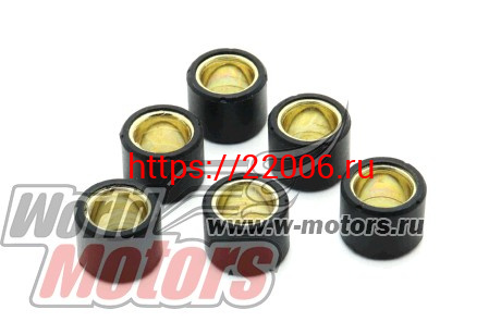 Ролики вариатора 18х14 8 гр. 152QMI, 157QMJ (КОМПЛ.=6шт) Ролики вариатора 18х14 8 гр. 152QMI, 157QMJ (КОМПЛ.=6шт)