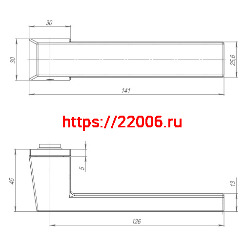Ручка Armadillo (Армадилло) раздельная K.ART30.CLARITY MWSC-33 итальянский тисненый фото 4