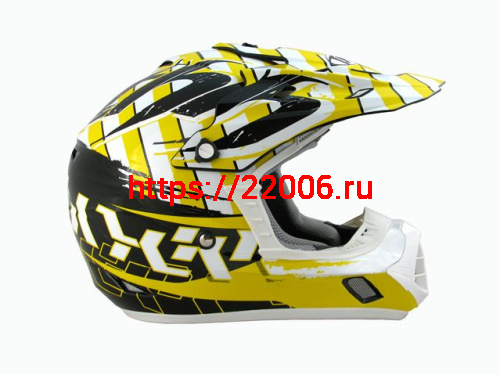 Мотошлем THH TX-12 №13 black/yellow (L) детский Мотошлем THH TX-12 №13 black/yellow (L) детский