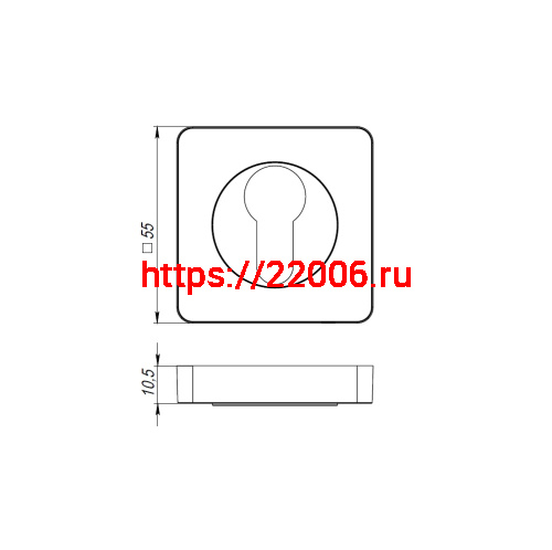 Накладка Armadillo (Армадилло) под цилиндр ET.K.SQ52 (ET/SQ) MWSC-33 итальянский тисненый фото 3