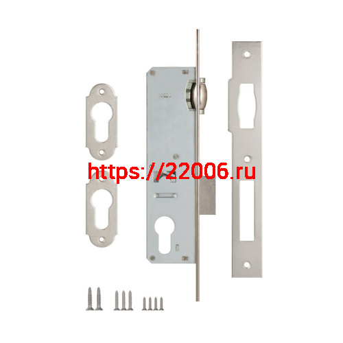 Корпус Kale kilit (Кале килит) узкопрофильного замка с роликовой защёлкой 155 (25 mm) w/b (никель) фото 3 Корпус Kale kilit (Кале килит) узкопрофильного замка с роликовой защёлкой 155 (25 mm) w/b (никель) фото 3