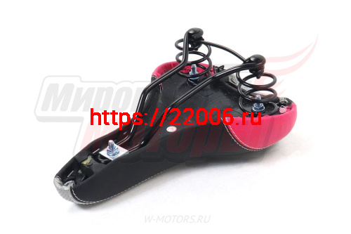 Седло вело спорт (260-165 мм) на пружинах 3-х цветное фото 2