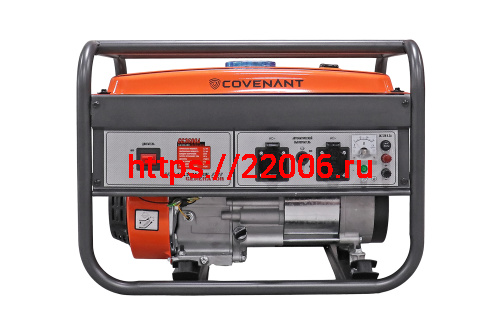 Генератор бенз. "COVENANT"  GG3600A (2,5/2,8кВт, LT168F, 6,5л.с., бак 15л, 39кг, руч.старт) фото 2