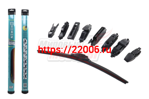 Щётка стеклоочистителя бескаркасная Sport-Design HEMEN 450 мм + 8 адаптеров (HBL450)