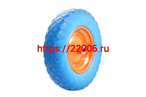 Колесо ПЕНА тачки садовой 8" 4,00-8" (W16) (под ось 20мм) фото 2