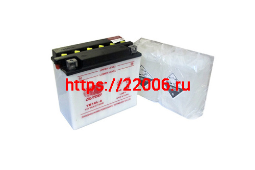Аккумулятор OUTDO DC YB18L-A (12v/ 18hr) сухозаряженный, с электролитом (180*90*162) 3 Аккумулятор OUTDO DC YB18L-A (12v/ 18hr) сухозаряженный, с электролитом (180*90*162) 3