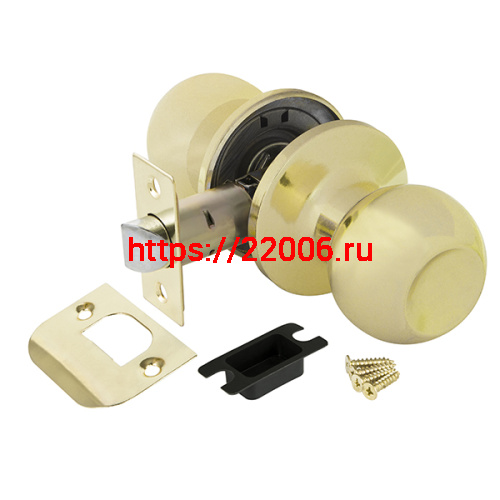 Ручка Ajax (Аякс) защелка DK682 PB-PS (6082 PB-P) (без фик.) золото