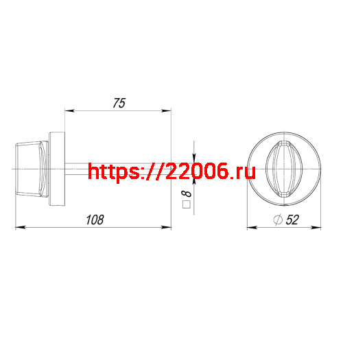 Ручка Armadillo (Армадилло) поворотная BKW8.R.URB52 (BKW8/URB) MWSC-33 итальянский тисненый фото 3