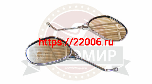 Зеркала (026) d10 пласт. (бобовидные, хром) Зеркала (026) d10 пласт. (бобовидные, хром)