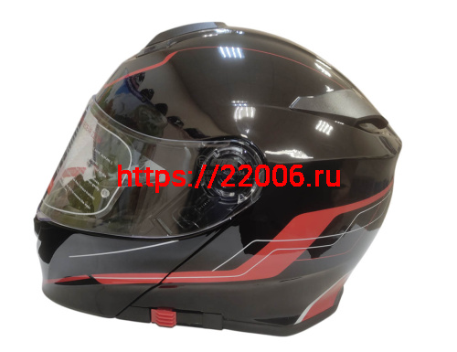 Шлем модуляр COBRA EC H271, черный/красный, черный/лайм, черный/оранжевый FOSH, размер L фото 3 Шлем модуляр COBRA EC H271, черный/красный, черный/лайм, черный/оранжевый FOSH, размер L фото 3