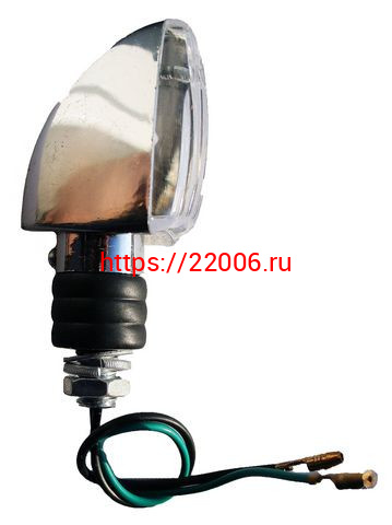 Указатель поворота №11 белое стекло, хром LT- 011 Указатель поворота №11 белое стекло, хром LT- 011