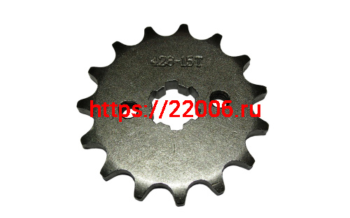 Звезда 15 зуб. (428) (d14-17, 2х30) цепи, ведущая Альфа, 1Р54FMI Шторм