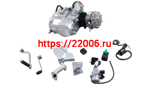 Двигатель 4т.  70 см3 (марк 1Р39FMA) Альфа Задиак (поршень 47мм), Кик+элект., 4 МКПП по кругу