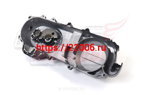 Крышка картера левая (вариатора) (139QMB) R12" чёрная в сборе с валом кикстартера фото 3 Крышка картера левая (вариатора) (139QMB) R12" чёрная в сборе с валом кикстартера фото 3
