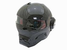 Мотошлем закрытый MASEI 610 черный (XL)