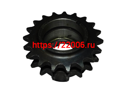 Звездочка Буран 104 вала 2х рядная (110602102) Z19 пр-во ИжТехМаш фото 2