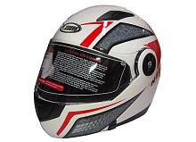 Шлем модуляр COBRA JK115, черный(7), белый с красным(4),  серый(6) размеры L внутр.солнцезащ.ОЧКИ