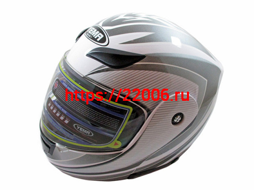 Мотошлем YM-921 серый (S)