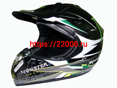 Мотошлем YM-910 Monster Energy (XS)