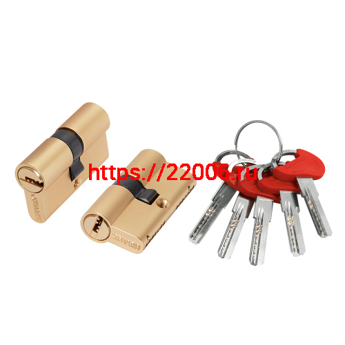 Цилиндровый Fuaro (Фуаро) механизм (D-PRO500/60) D-PRO5000Key60(25+10+25) SSG-39 сатинированное золото 5Key