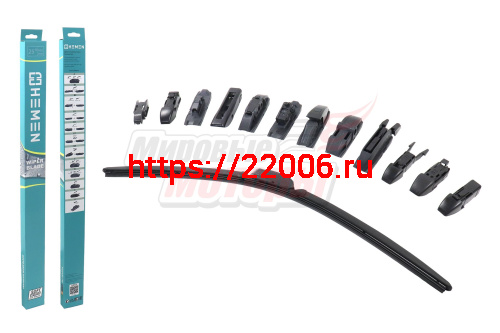 Щётка стеклоочистителя бескаркасная HEMEN 625 мм + 12 адаптеров (HB625)