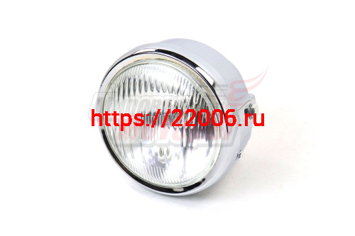 Фара Alpha, Delta, Zodiak, ОВ-70 круглая в сборе (Хром)