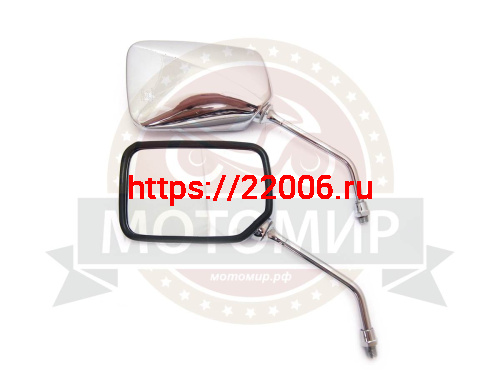 Зеркала (006) d10 квадр. хром крепление в углу СВ400 (кол-во в упак. 50 пар.)