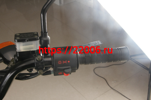 Мопед Alpha SA Max (Тюнинг) (багажник зад,диск.тормоз перед.,обтекат. фары,LED фара) ЧЕРНЫЙ фото 7