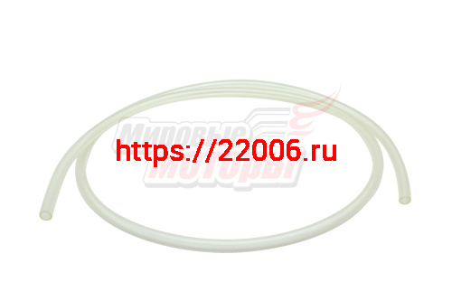 Бензошланг скутер, мопед СИЛИКОН прозрачный d=8(4) mm (1м)