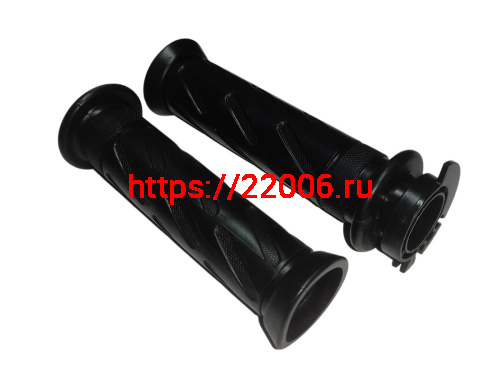 Ручка руля правая (газа) DESTRA 250 в сборе (с резинкой) + ручка левая (резинка)
