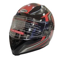 Шлем интеграл COBRA EC H128, серый/оранж, серый/син, черн/крас, черн/лайм, черн/оранж, размер XL