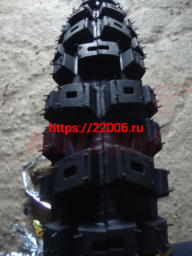 Покрышка 17" 2,75-17 камерная (протектор T300) задняя, кроссовая (Alpha, Delta) МАРКИРОВАННАЯ