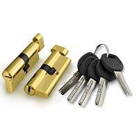 Цилиндровый механизм Punto (Пунто) с вертушкой A202/90 mm (40+10+40) PB латунь 5 кл.