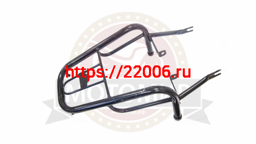 Багажник задний Альфа (верхушка без подножек) (FLASH) черный (НАБОР)