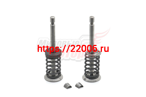 Клапана Каскад в сборе с пружиной клапана (комплект БЕЗ ТОЛКАТЕЛЕЙ)